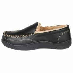 RockDove Men's Landon Faux Leather Moc Slipper