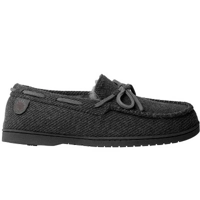 Fireside By Dearfoams Men's Grafton Microwool and Genuine Shearling Moccasin 3 Fireside By Dearfoams Men's Grafton Microwool and Genuine Shearling Moccasin - Image 2