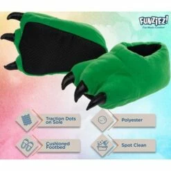 FUNZIEZ! - Women's Dinosaur Paw Animal Slippers (X Large) -Men's Shoes popular store unnamed file 121
