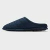 Men's dluxe by dearfoams Jake Rib Knit Moc Toe Slippers Gray