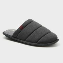 Men's dluxe by dearfoams Brock Scuff Slippers - Charcoal Heather -Men's Shoes popular store unnamed file 1371