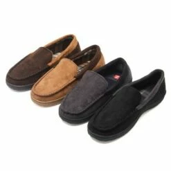 Hanes Mens Micro-Suede Venetian Slipper