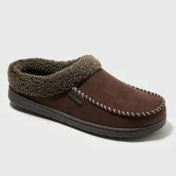 Men's Dearfoams Slide Slippers - Brown -Men's Shoes popular store unnamed file 1491