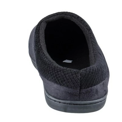 Haggar Mens Microsuede Clog with Contrast Collar Slipper 6 Haggar Mens Microsuede Clog with Contrast Collar Slipper - Image 4