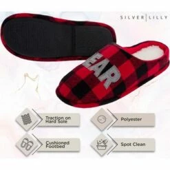Silver Lilly FUNZIEZ! - Bear Family Holiday Slippers -Men's Shoes popular store unnamed file 1571