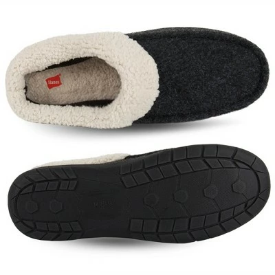 Hanes Mens Felt Clog Slipper 4 Hanes Mens Felt Clog Slipper - Image 2