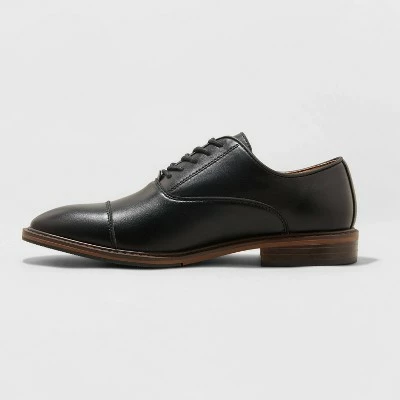 Men's Ford Cap Toe Dress Shoes - Goodfellow & Co™ Black 3 Men's Ford Cap Toe Dress Shoes - Goodfellow & Co™ Black