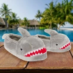 FUNZIEZ! - Men's Shark Animal Slippers