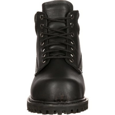 Lehigh Outfitters Lehigh Safety Shoes Men's Black Steel Toe Work Boot 4 Lehigh Outfitters Lehigh Safety Shoes Men's Black Steel Toe Work Boot - Image 2