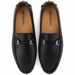 Mio Marino - Men's Speckled Leather Casual Loafers
