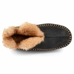 RockDove Men's Camelback Faux Wool Lined Bootie Slipper.