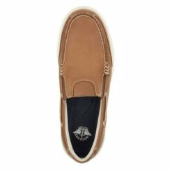 Dockers Mens Tiller Leather Casual Slip-on Loafer Boat Shoe with Stain Defender