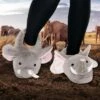 FUNZIEZ! - Women's Elephant Animal Slippers