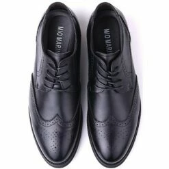 Mio Marino Men's Speckled Wingtip Laced Dress Shoes