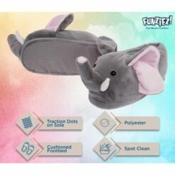 FUNZIEZ! - Women's Elephant Animal Slippers -Men's Shoes popular store unnamed file 40