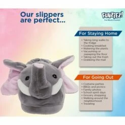 FUNZIEZ! - Women's Elephant Animal Slippers -Men's Shoes popular store unnamed file 41
