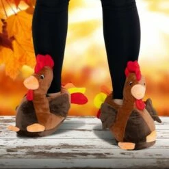 FUNZIEZ! - Men's Turkey Animal Slippers