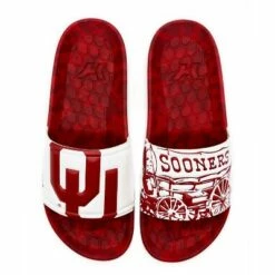 NCAA University of Oklahoma Sooners Embossed Slide Sandals Men's -Men's Shoes popular store unnamed file 546