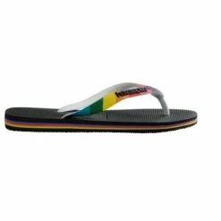Havaianas - Men's Top Pride Strap Flip Flop Sandal - Black with Rainbow Strap -Men's Shoes popular store unnamed file 570