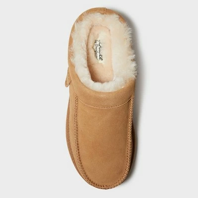 Men's dluxe by dearfoams Lith Genuine Shearling Clog Loafer Slippers Gray 3 Men's dluxe by dearfoams Lith Genuine Shearling Clog Loafer Slippers Gray - Image 2