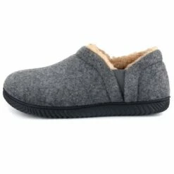 RockDove Men's Timothy Elastic Side Faux Wool Slipper. -Men's Shoes popular store unnamed file 753