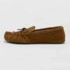Men's Topher Moccasin Leather Slippers - Goodfellow & Co™ Dark Chestnut -Men's Shoes popular store unnamed file 785