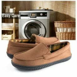 RockDove Men's Flannel Lined Memory Foam Loafer Slipper -Men's Shoes popular store unnamed file 832