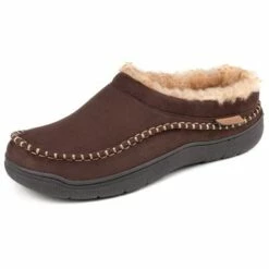 RockDove Men's Aiden Faux Wool Lined Microsuede Clog Slipper -Men's Shoes popular store unnamed file 846