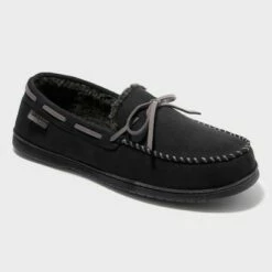 Men's Dearfoams Moccasin Slippers - Black 17 Men's Dearfoams Moccasin Slippers - Black -Men's Shoes popular store unnamed file 868
