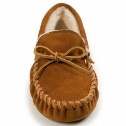 Minnetonka Men's Suede Pile Lined Softsole Moc Slipper