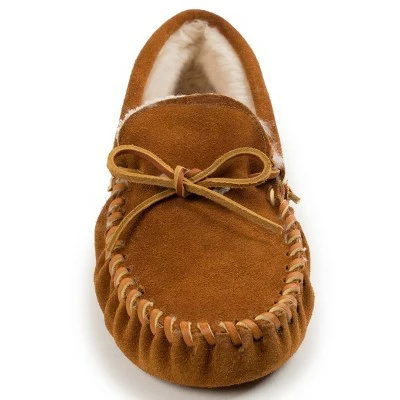 Minnetonka Men's Suede Pile Lined Softsole Moc Slipper 3 Minnetonka Men's Suede Pile Lined Softsole Moc Slipper