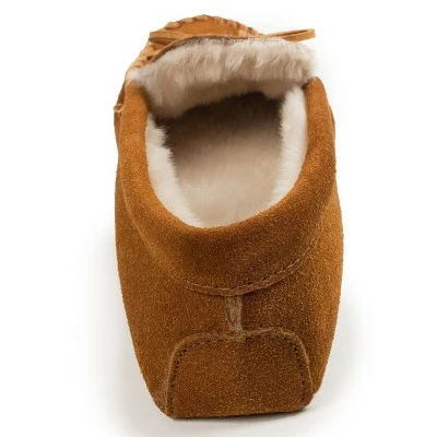Minnetonka Men's Suede Pile Lined Softsole Moc Slipper 5 Minnetonka Men's Suede Pile Lined Softsole Moc Slipper - Image 3