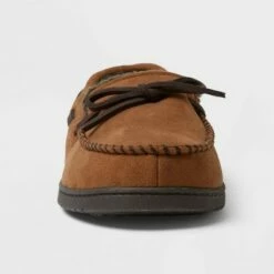 Men's Dearfoams Toby Microsuede Moccasin with Whipstitch & Tie Slippers - Chestnut 12 Men's Dearfoams Toby Microsuede Moccasin with Whipstitch & Tie Slippers - Chestnut -Men's Shoes popular store unnamed file 909