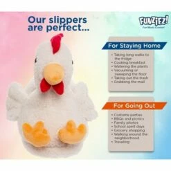 FUNZIEZ! - Men's Chicken Animal Slippers -Men's Shoes popular store unnamed file 92