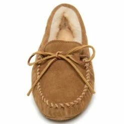 Minnetonka Men's Suede Sheepskin Softsole Moc