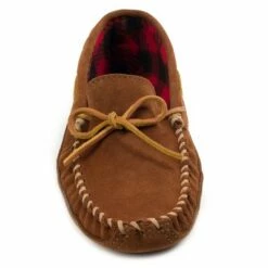 Minnetonka Men's Suede Double Bottom Fleece