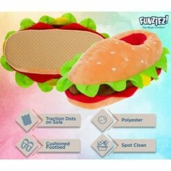 FUNZIEZ! - Men's Hamburger Slippers -Men's Shoes popular store unnamed file 99